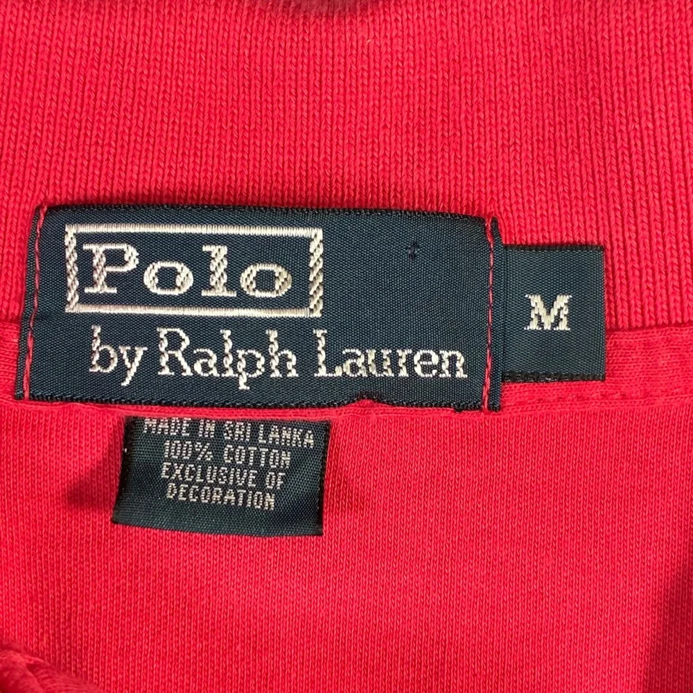 Polo Ralph Lauren Polo Shirt Mens M Red Cotton‎ Pique Pony Short Sleeve